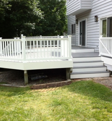 White Deck With Grey Floor