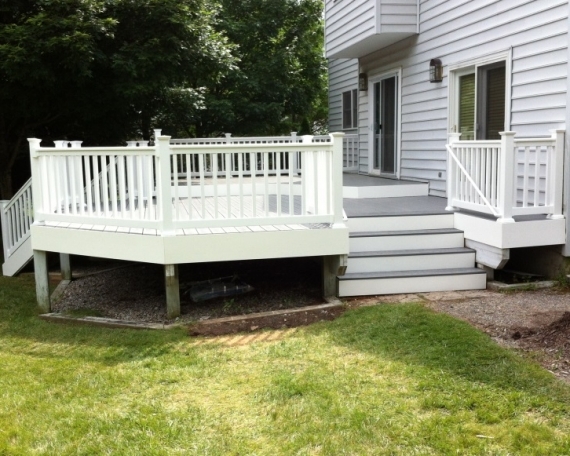 White Deck With Grey Floor