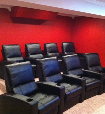 Finished Basement With Theater Room