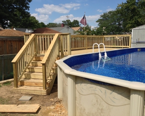 Above Ground Pool Deck 2